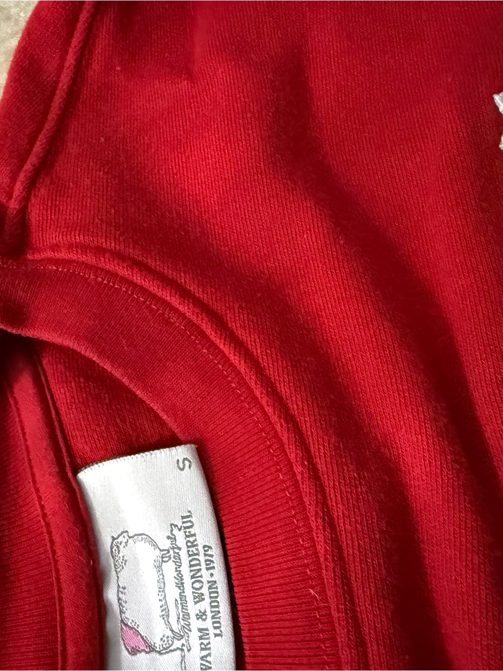 Red Warm & Wonderful Sheep Graphic Sweatshirt Size Small — image 2 of 4